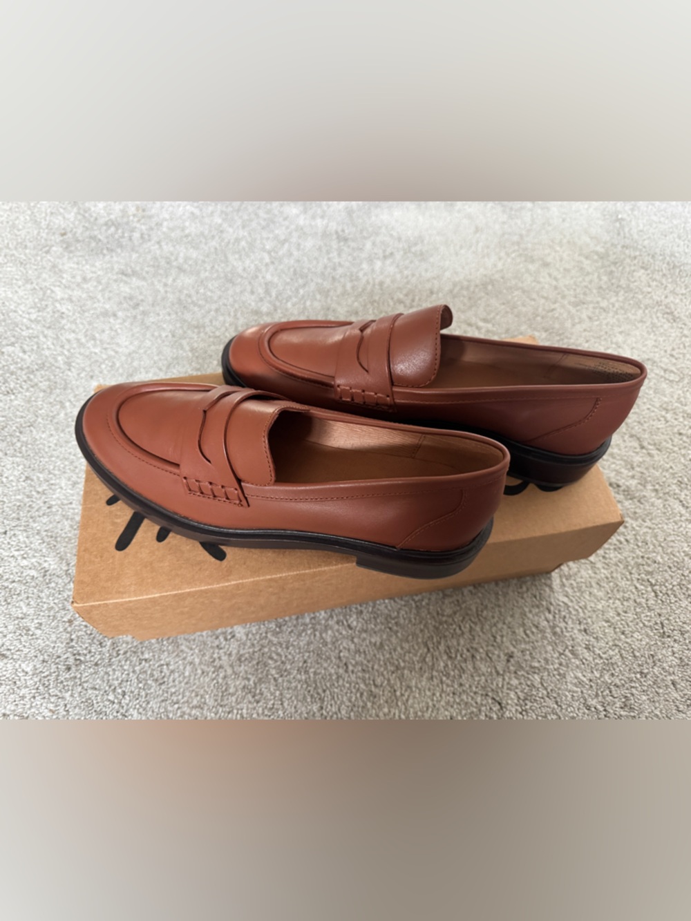 Madewell Tan Leather Loafers - Picture 4 of 6